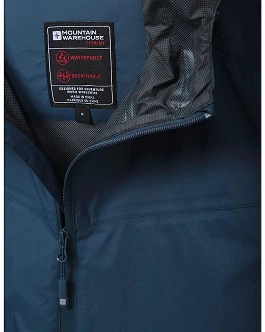 Mountain Warehouse Blue Rift Extreme 2.5 Layer Waterproof Jacket for men