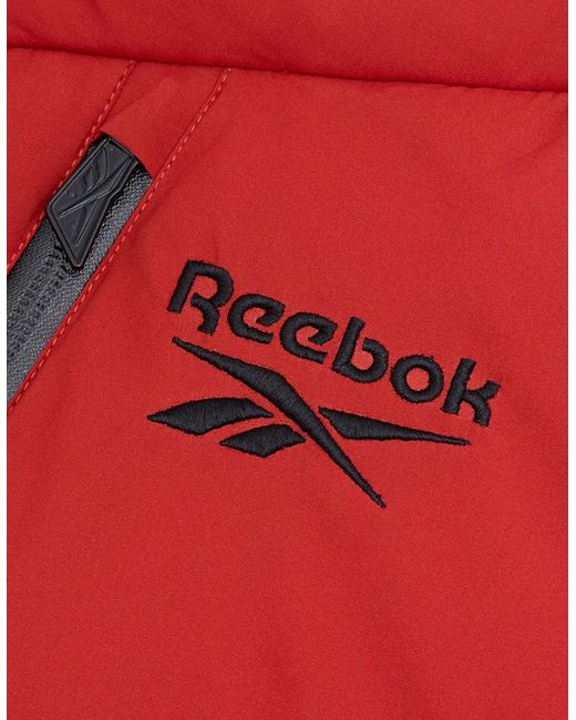 Reebok Red Rb1567 Stretch Puffer Jacket for men