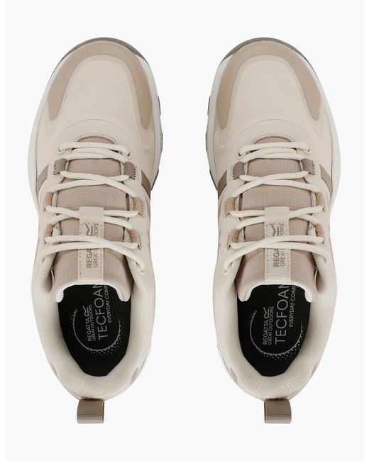 Regatta White Ladies Leighton Synthetic Leather Trainers
