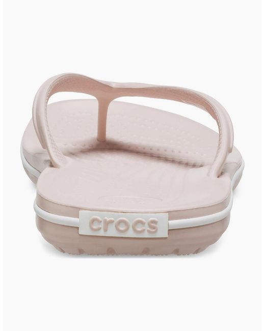 CROCSTM White Crocband Flip Thermoplastic Quartz Flip Flops