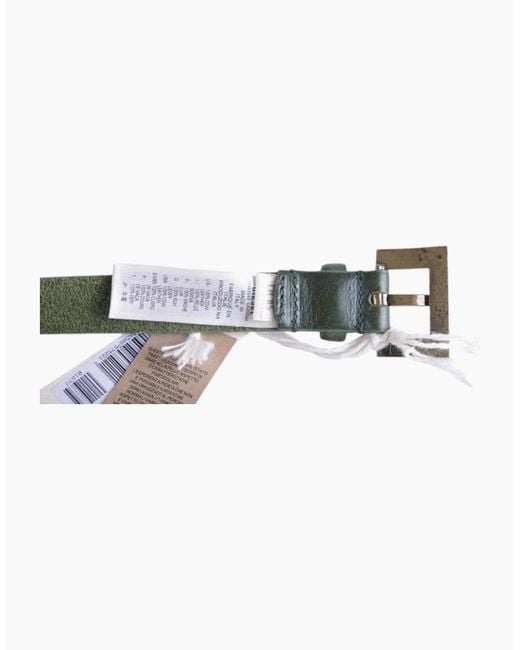 DIESEL Gray Bimassi 57E Belts Genuine Cow Leather Casual Waist Belt Italy