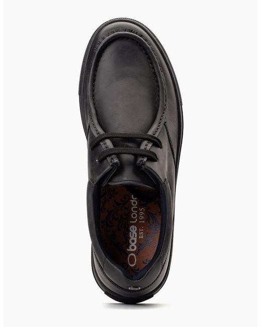 Base London Black Dalston Wallabe Shoes for men
