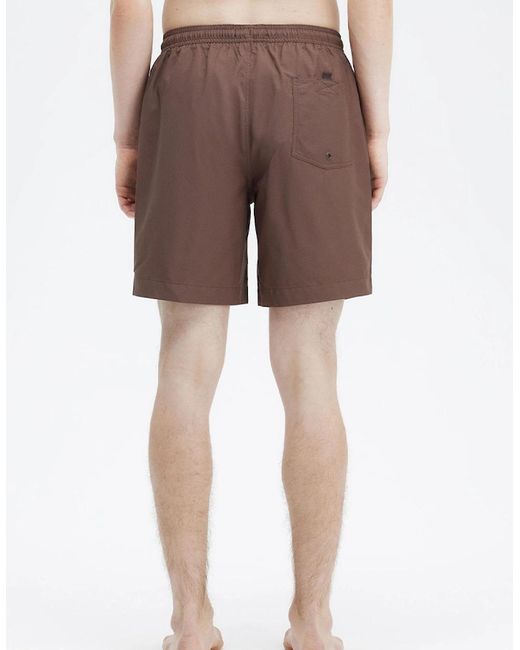 Fred Perry Brown Classic Swimshorts for men