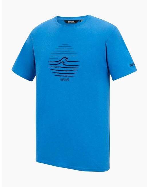 Regatta Blue Cline Ix Wave T-Shirt for men