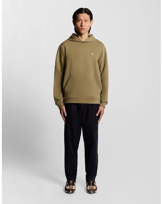 Lyle & Scott Green Weave Hoodie for men