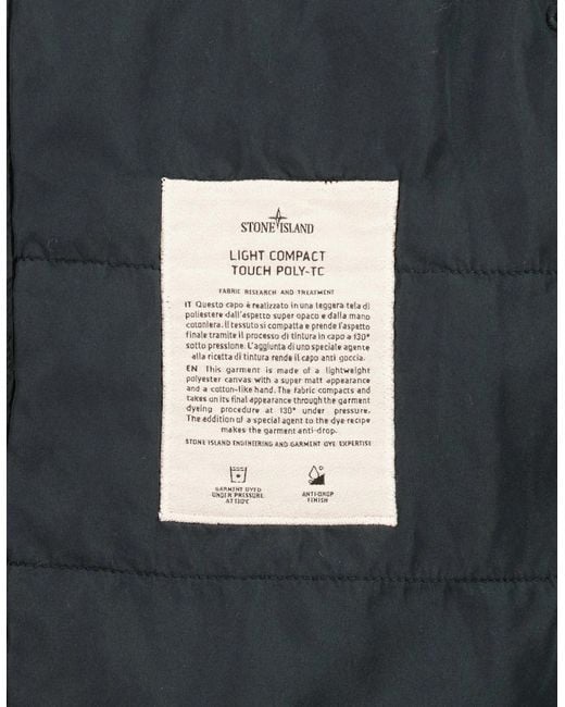 Stone Island Black Light Compact Touch Poly-Tc Jacket for men
