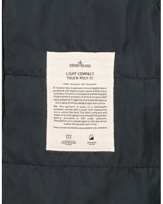 Stone Island Black Light Compact Touch Poly-Tc Jacket for men