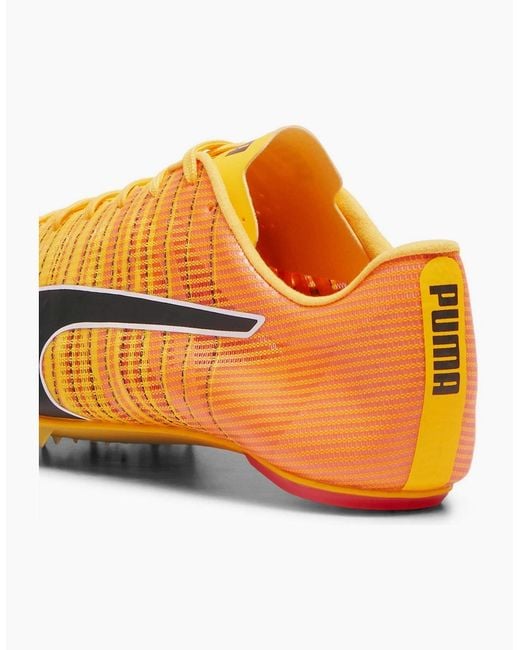 PUMA Yellow Evospeed Future 6 Track Running Spikes for men