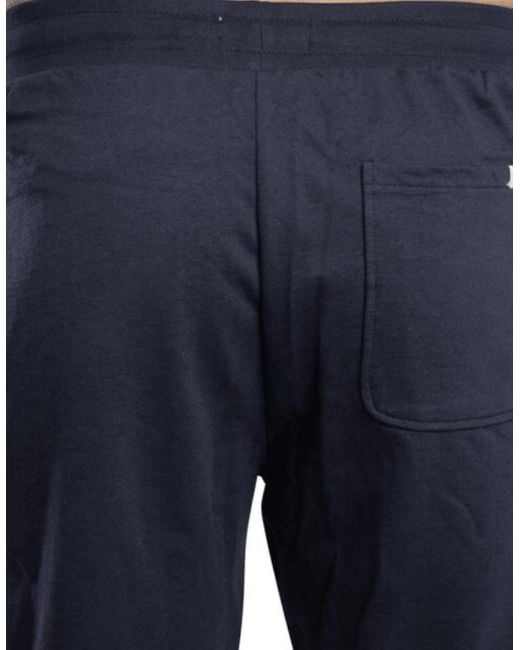 Aquascutum Blue Club Check Taped Jogging Pant for men