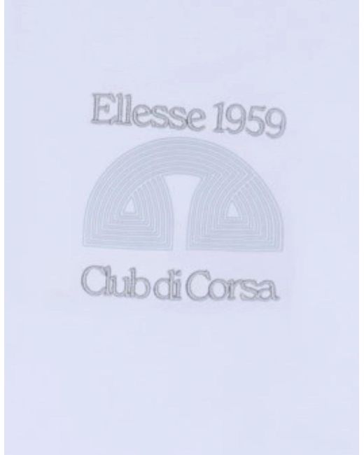 Ellesse White Club Di Corsa Tee for men