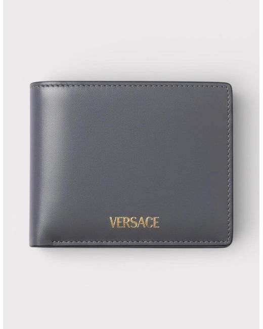 Versace Gray Medusa Bifold Wallet for men