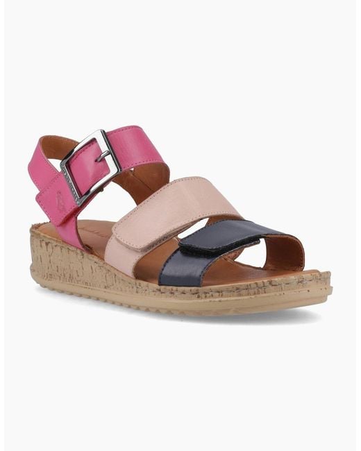Hush Puppies Pink Eliana Sandal Ankle Strap Sandals Bright