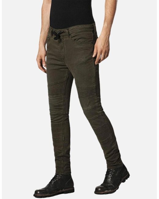 DIESEL Black Bakari Ne 0684T Denim Sweat Jogg Jeans Lyocell Slim Skinny for men