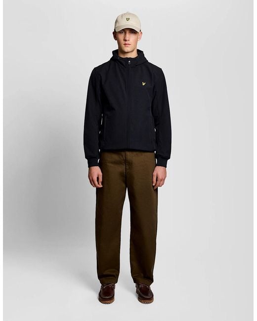Lyle & Scott Black Mesh Lined Softshell Jacket for men