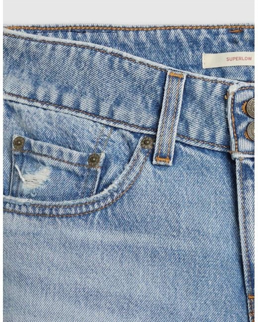 Levi's Blue Levi's Low Rise Wide Leg Jeans