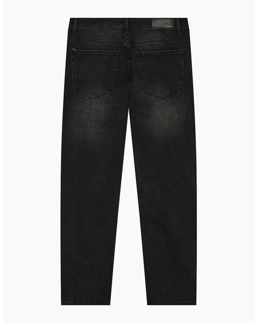 Magrit Black Core Straight Jeans for men