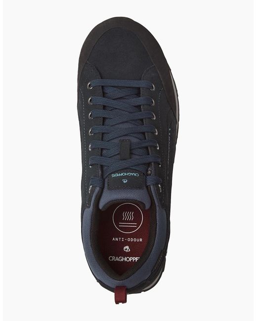Craghoppers Black Onega 2 Leather Trainers for men