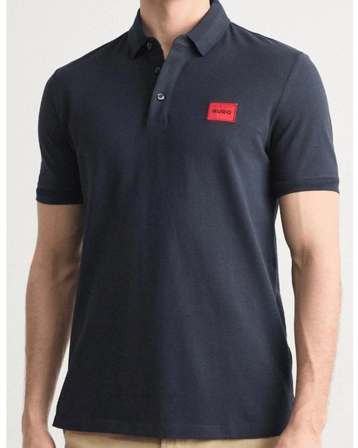 Boss Blue Hugo Deroso222 Slim Fit Polo Shirt for men