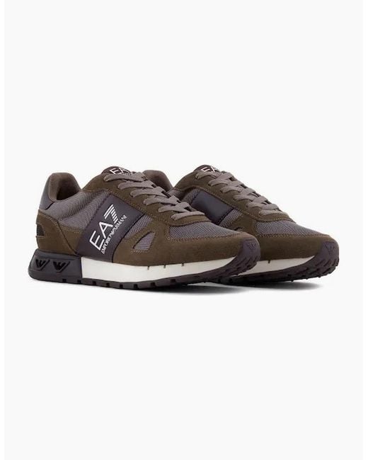 EA7 Brown Legacy Sneaker for men