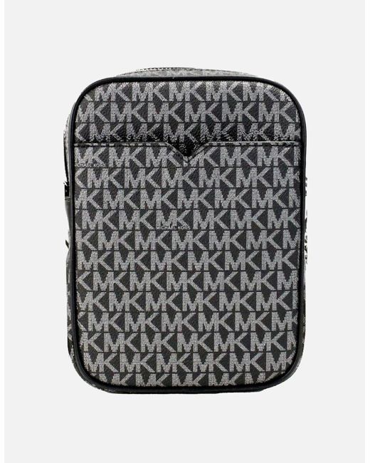 Michael Kors Gray Jet Set Travel Crossbody Mk Logo