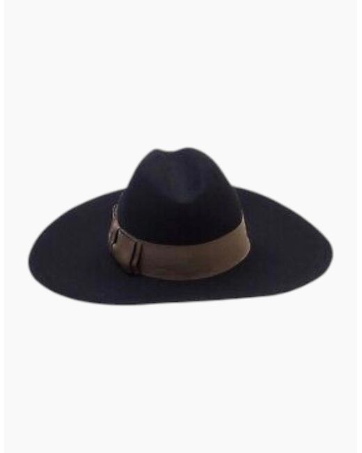 DIESEL Blue Hat Chicchet Cappello Cap Summer Wool Wide Brim Hats New