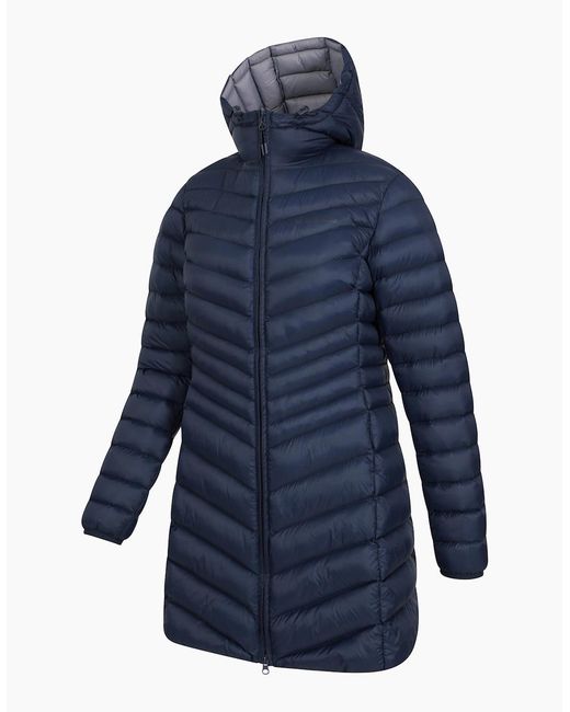 Mountain Warehouse Blue Ladies Florence Long Padded Jacket