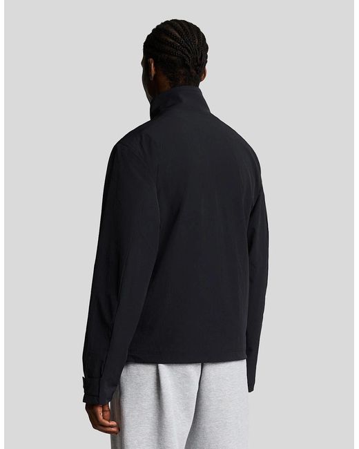 Lyle & Scott Black Keyline Windbreaker Jacket for men