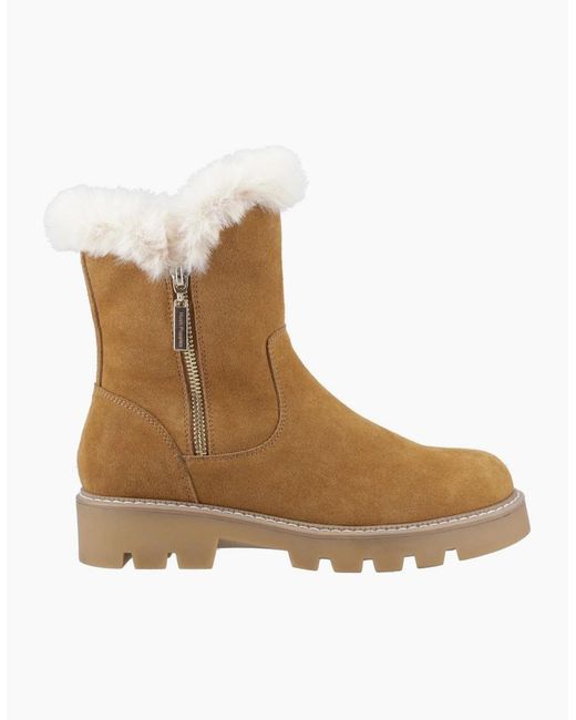 Hush Puppies Natural Ambre Zip Boots