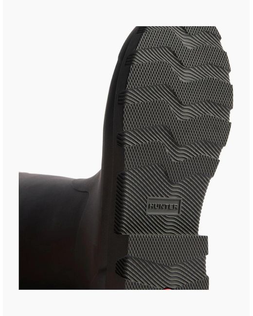 Hunter Black Field Downpour Adjustable Wellingtons for men