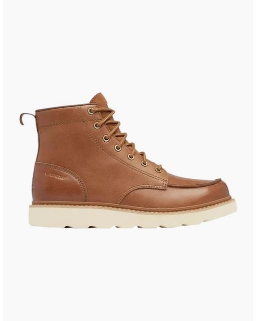 Sorel Brown Slabtown 62 Moc Wp Boots Velvet Tan/Tobacco for men