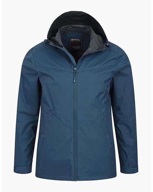 Mountain Warehouse Blue Rift Extreme 2.5 Layer Waterproof Jacket for men