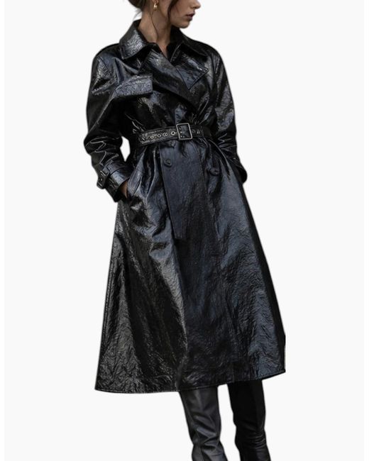 DIESEL Black L-Carolyn Cappotto Long Coat