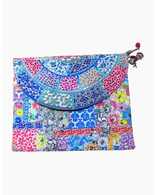 Inoa Blue Fashion Martinique Clutch Bag