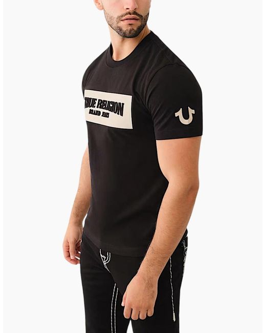 True Religion Black 700165 T Shirts Cotton Tee for men