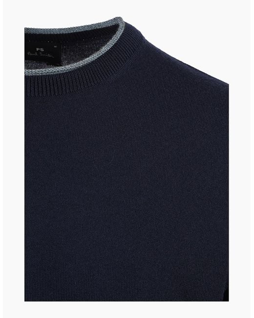 Paul Smith Blue Crew Neck Sweatshirt for men