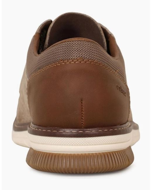 Rieker Brown Baxter Casual Lace Up Shoes for men