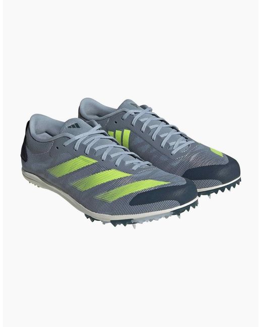 Adidas Blue Adizero Xcs 99 Lace Up Spike Road Sneakers for men
