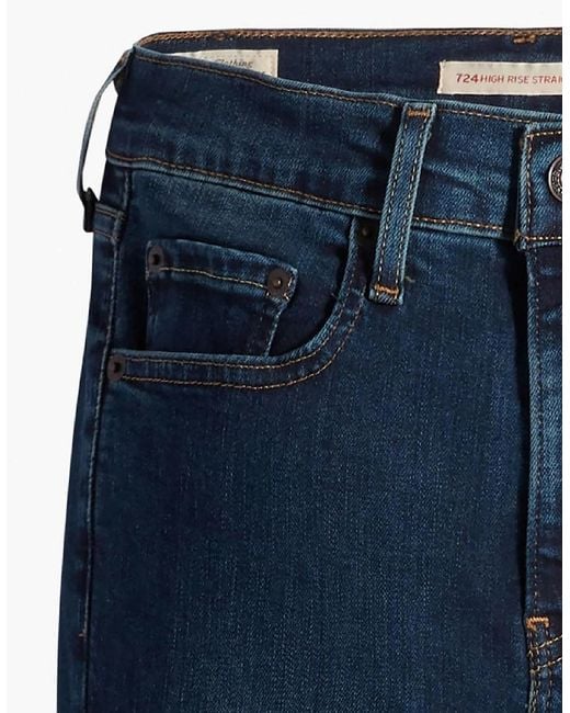 Levi's Blue Levi's High Rise Straight Leg Jeans