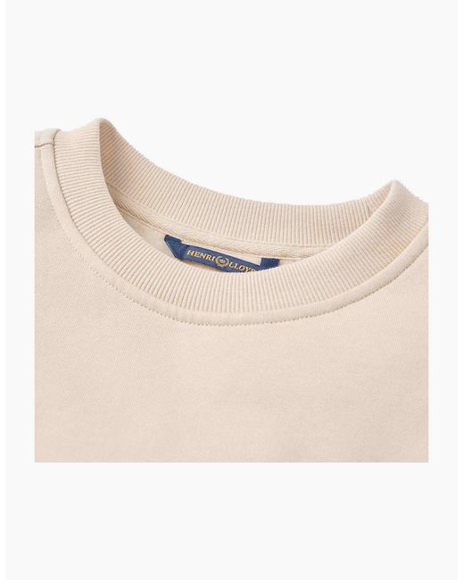 Henri Lloyd Natural Lytham Oyster Crewneck Sweatshirt for men