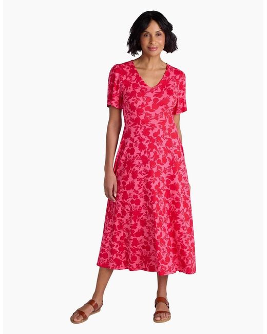 Mountain Warehouse Pink Ladies Como Flowers Midi Dress