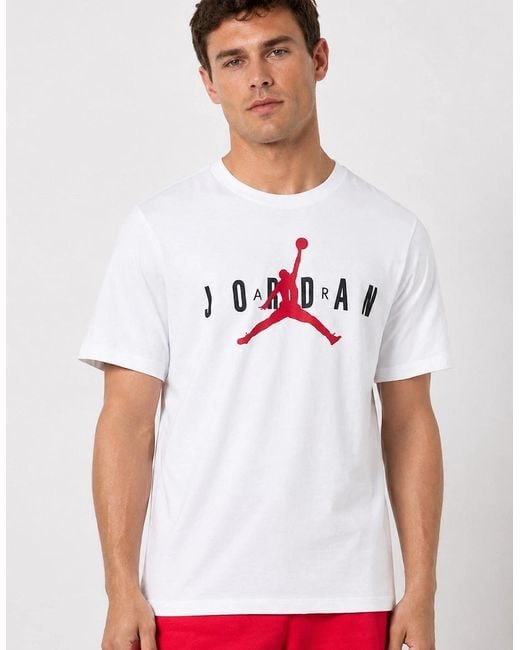 Nike White Jordan Jumpman Logo T-Shirt for men