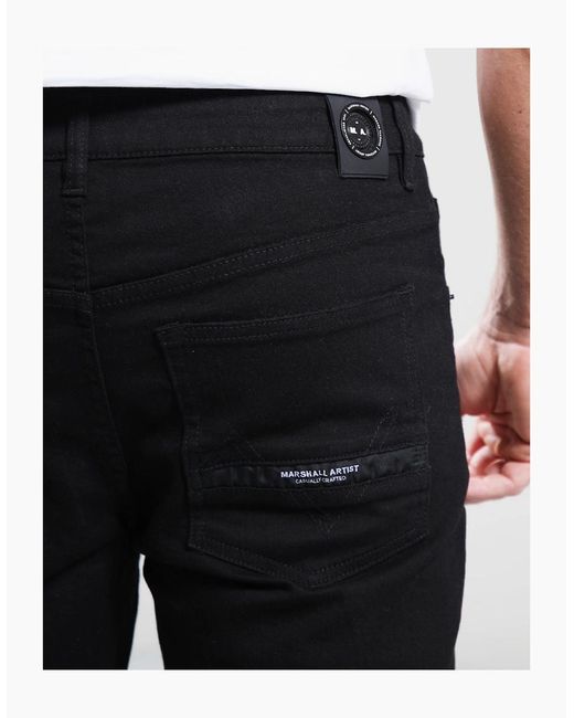Marshall Artist Black Marshall Fit Straight Leg Denim for men