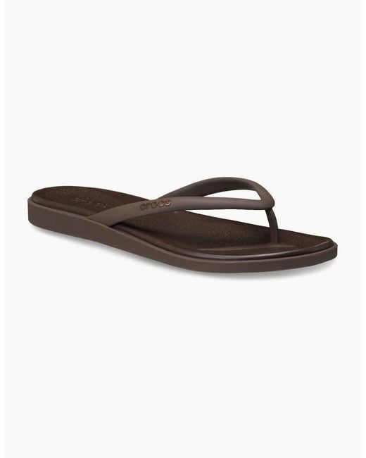 CROCSTM Brown Miami Matte Flip Eva Coffee Sandals
