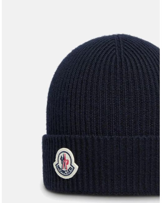 Moncler Blue Archive Logo Hat for men