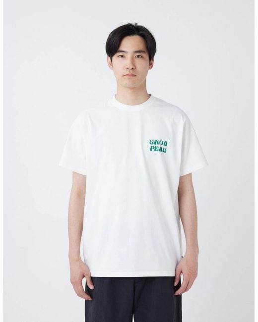 Snow Peak White Snow Peak Camping Graphic T-Shirt
