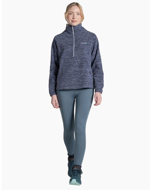 Craghoppers Blue Ladies Esk Ii Half Zip Fleece Top
