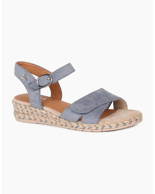 Softline Multicolor California Low Wedge Sandals