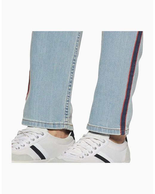 Levi's Blue Levi's 65504 Jeans Original Riveted Stretch Skinny Straight Fit Denim Pants for men
