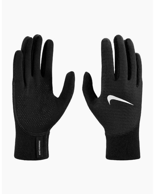 Nike Black Therma-Fit Pacer Sphere Sports Gloves for men