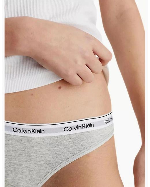 Calvin Klein Black 3-Pack Modern Logo Thongs